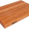 John Boos Boos Block R-Board Series Large Reversible Wood Cutting Board, 1.5-Inch Thickness, 24" x 18" x 1 1/2", Cherry