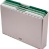 Joseph Joseph Folio Editions 4 piece Color Coded Cutting Board Set, Slimline Case for Organized Storage, Large - Sage Green
