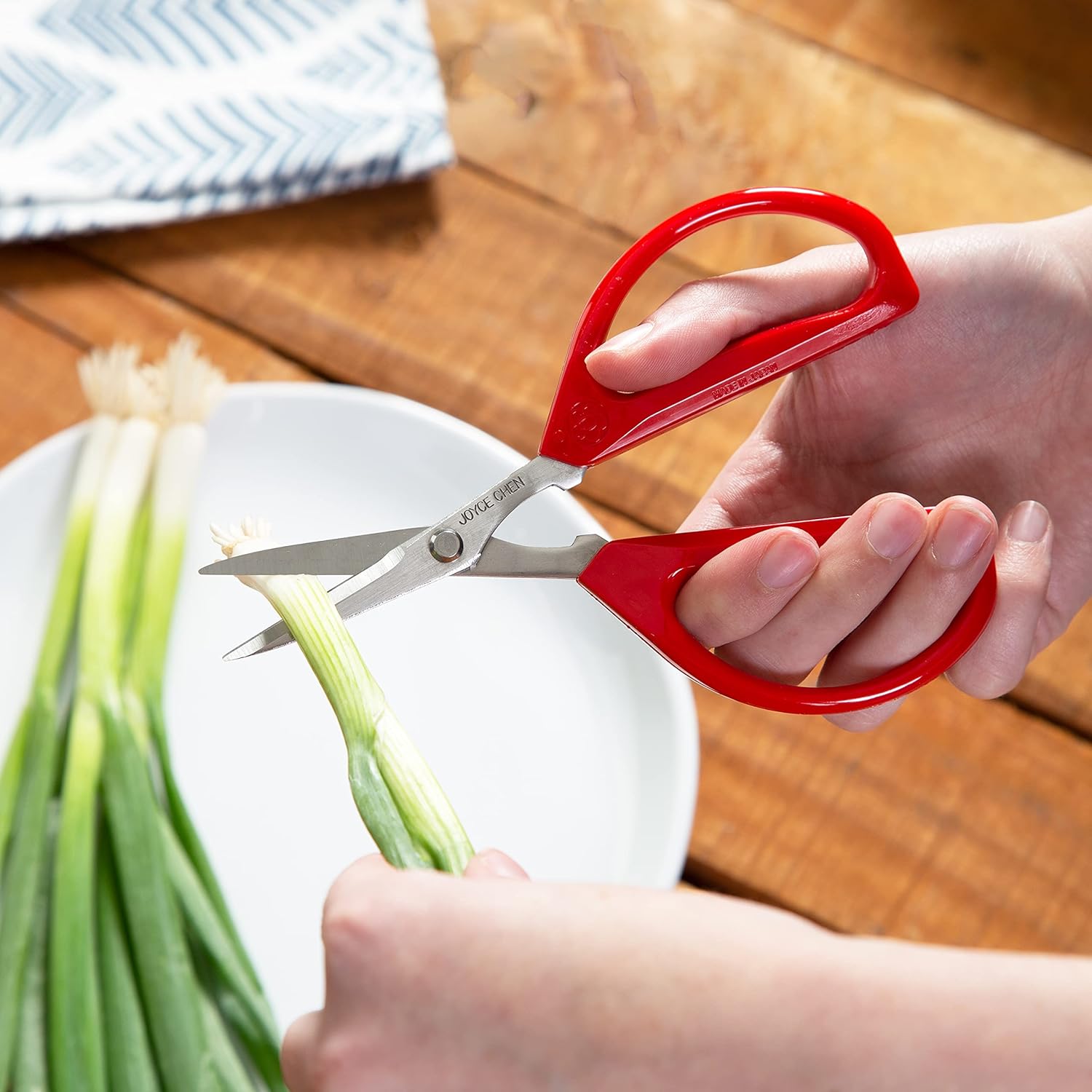 Joyce Chen Original Unlimited Kitchen Scissors All Purpose Kitchen Shears With Comfortable Handles, Red, 2 Pack9