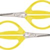 Joyce Chen Original Unlimited Kitchen Scissors All Purpose Kitchen Shears With Comfortable Handles, Yellow, 2 Pack