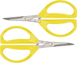 Joyce Chen Original Unlimited Kitchen Scissors All Purpose Kitchen Shears With Comfortable Handles, Yellow, 2 Pack