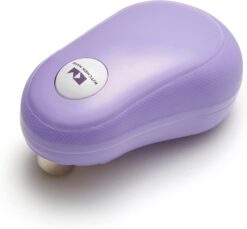 Kitchen Mama One Touch Can Opener: Open Cans with Simple Press of A Button - Auto Stop As Task Completes, Ergonomic, Smooth Edge, Food-Safe, Battery Operated , Electric Can Opener (Purple)