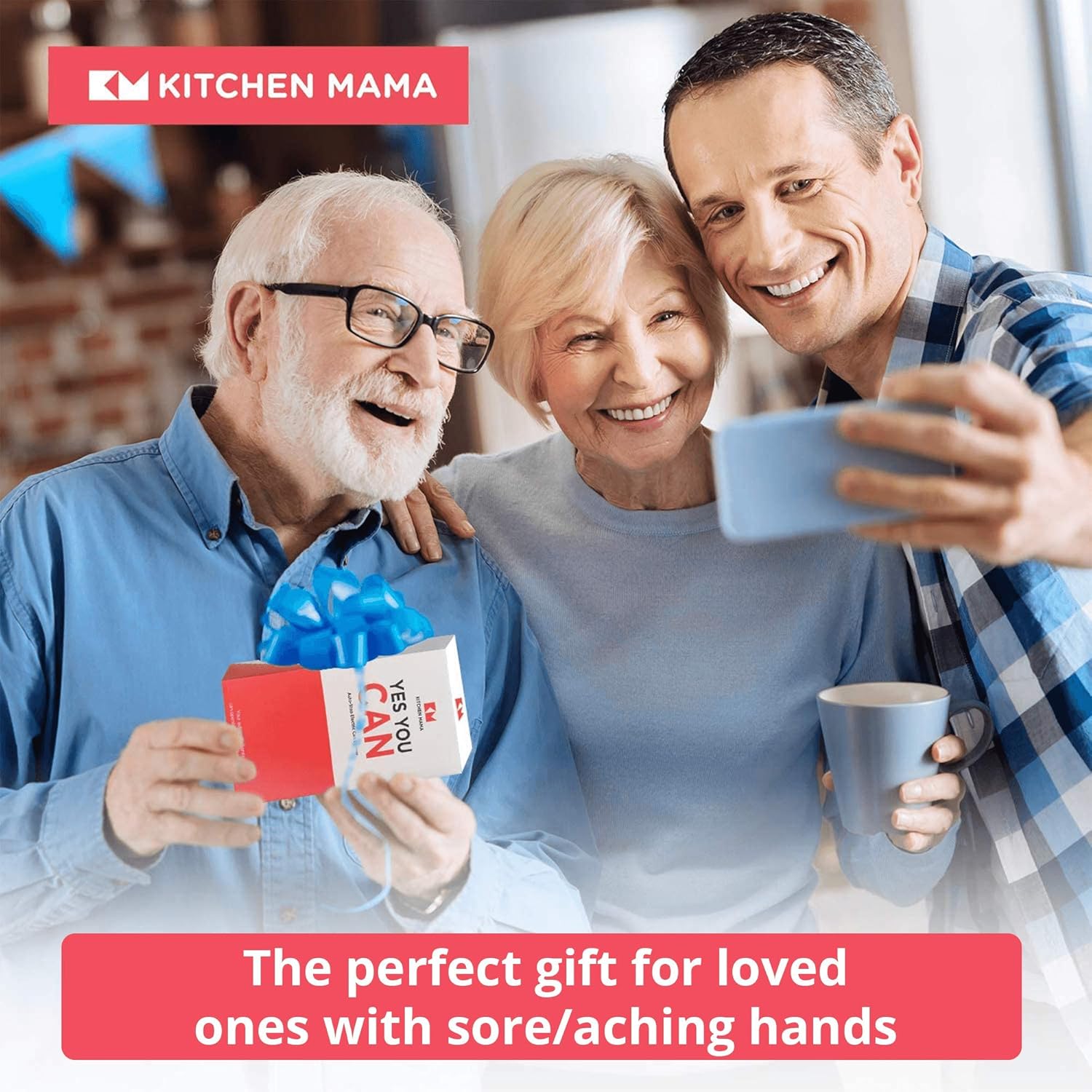 Kitchen Mama One Touch Can Opener Open Cans with Simple Press of A Button - Auto Stop As Task Completes, Ergonomic, Smooth Edge, Food-Safe, Battery Operated , Electric Can Opener (Purple)112