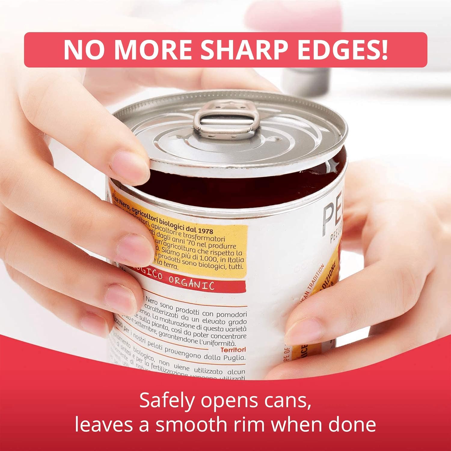 Kitchen Mama One Touch Can Opener Open Cans with Simple Press of A Button - Auto Stop As Task Completes, Ergonomic, Smooth Edge, Food-Safe, Battery Operated , Electric Can Opener (Purple)5