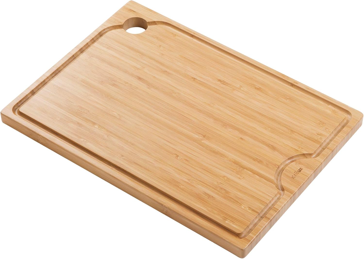 Kraus Kore Solid Bamboo Cutting Board for Workstation Kitchen Sink (16 3 4 in. x 12 in.), KCB-WS103BB Kraus Kore Solid Bamboo Cutting Board for Workstation Kitchen Sink (16 3/4 in. x 12 in.), KCB-WS103BB