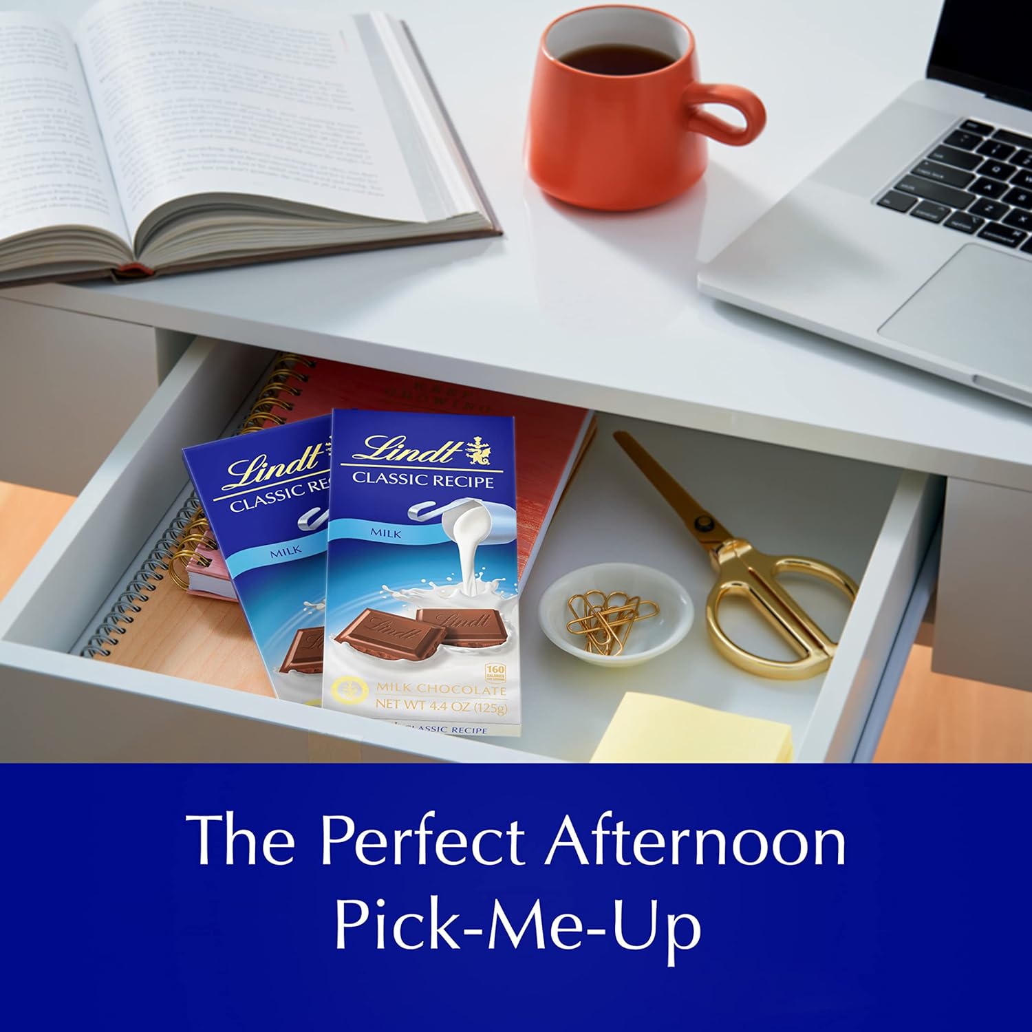 Lindt CLASSIC RECIPE Milk Chocolate Bar, Milk Chocolate Candy, 4.4 oz. (12 Pack)3