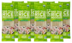 Lotus Foods Traditional Pad Thai Rice Noodles - Pad Thai Noodles, Asian Noodles, Gluten Free Noodles, Rice Noodles, Whole Grain, Non GMO, USDA Organic - 8 Oz (Pack of 3)