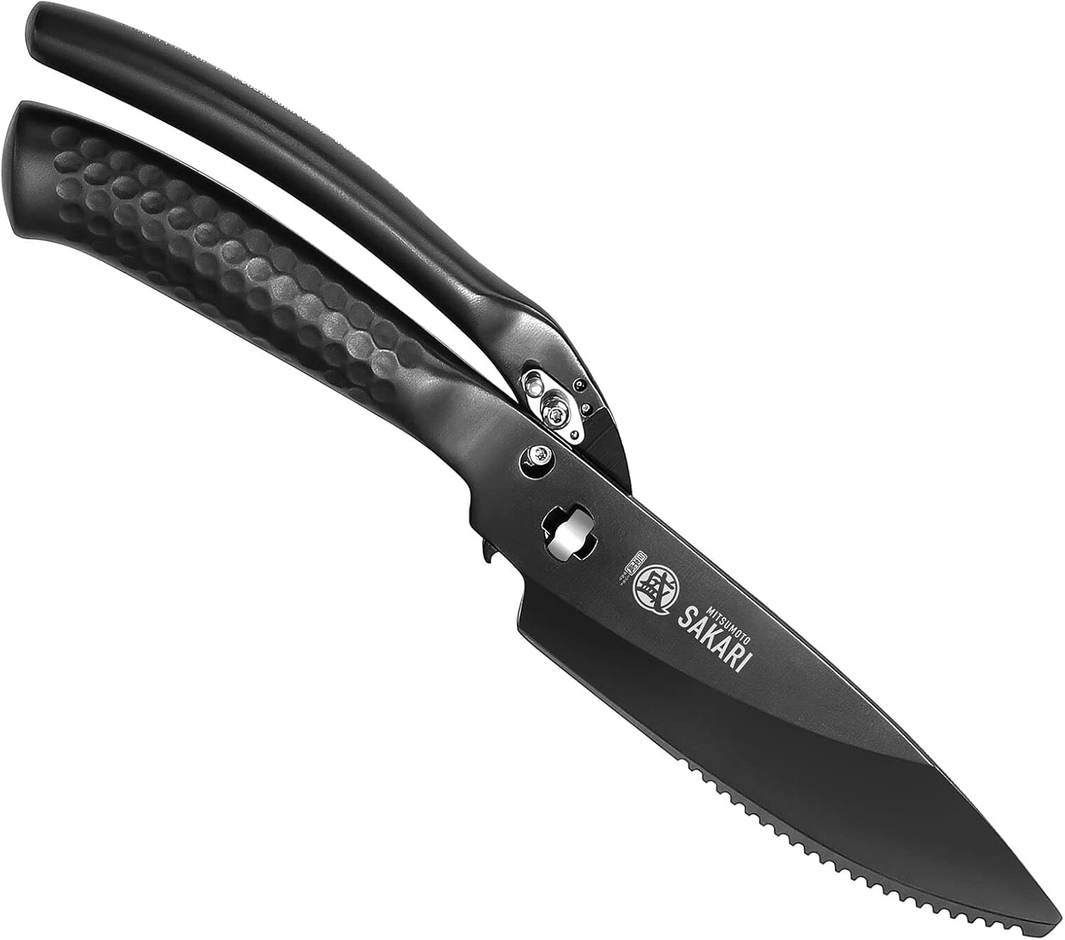 MITSUMOTO SAKARI 10 inch Japanese Kitchen Scissorss, Black Titanium Plating Kitchen Shears Heavy Duty, Multipurpose Alloy Steel Poultry Shears for Chicken, Meat, Bone & Fish MITSUMOTO SAKARI 10 inch Japanese Kitchen Scissorss, Black Titanium Plating Kitchen Shears Heavy Duty, Multipurpose Alloy Steel Poultry Shears for Chicken, Meat, Bone & Fish
