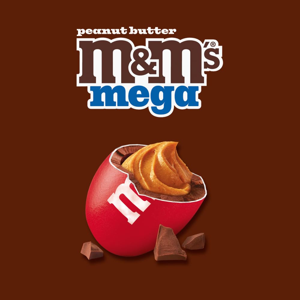 M&M'S Mega Peanut Butter Milk Chocolate Candy, Share Size, 24 Count Bulk Box3