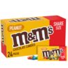 M&M'S Peanut Chocolate Candy Sharing Size Pouch 3.27 Ounce (Pack of 24)