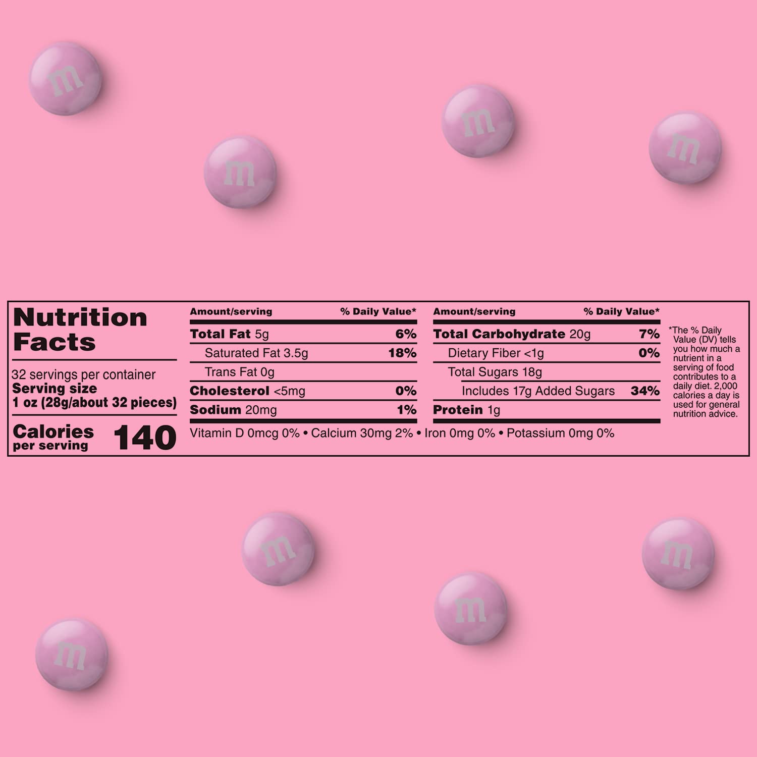 M&M’S Pink Milk Chocolate Candy, 2lbs of M&M'S in Resealable Pack for Candy Bars, Birthdays, Baby Showers, Gender Reveals, It's A Girl, Dessert Tables & DIY Party Favors7