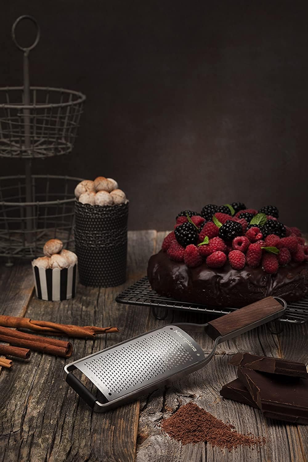 Microplane Master Series Wood Handle Stainless Steel Frame Fine Blade Cheese Grater7