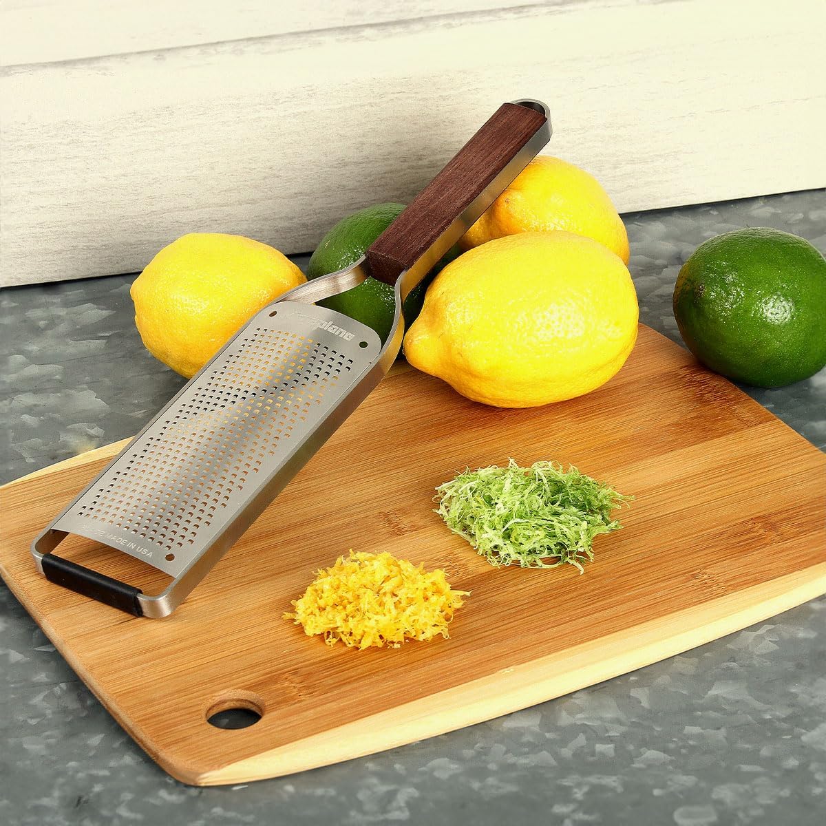 Microplane Master Series Wood Handle Stainless Steel Frame Fine Blade Cheese Grater8
