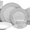 Mikasa 5224232 40-Piece Dinnerware Set, Parchment