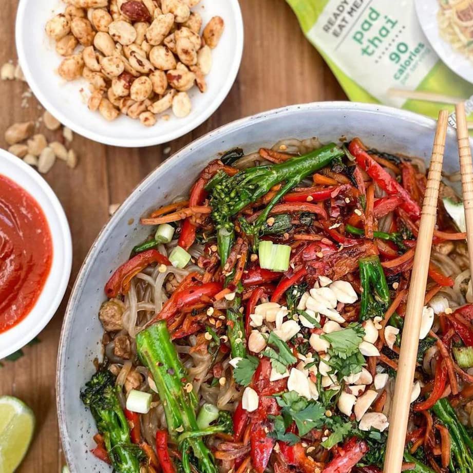 Miracle Noodle Pad Thai Noodles - Ready to Eat Plant Based Vegan Pad Thai Shirataki Noodles, Pad Thai Gluten Free, Paleo Friendly, Non-GMO, Gluten Free Asian Noodles - 10 Oz, 6-Pack8