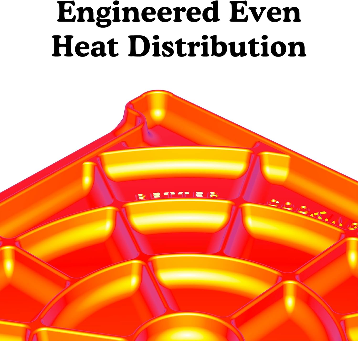 NerdChef Speed Steel - High Performance Pizza Baking Stone Integrated Backstop & Handles Heating Fins (13.5 x 14.5 x .90 Thick)4