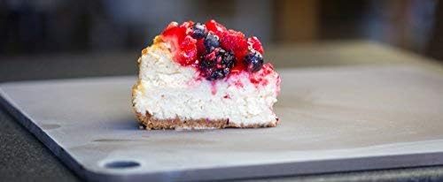 NerdChef Steel Stone - High Performance Pizza Baking Made in USA (14.5 x 16) - (.375 Thick - Pro)3