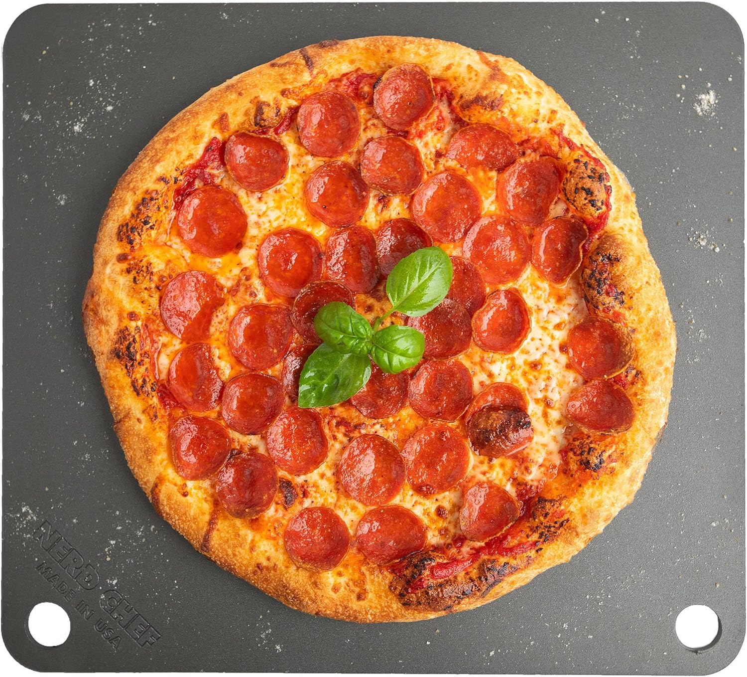 NerdChef Steel Stone - High Performance Pizza Baking Made in USA (14.5 x 16 x 1 4) - (.25 Thick - Standard) NerdChef Steel Stone - High Performance Pizza Baking | Made in USA (14.5" x 16" x 1/4") - (.25" Thick - Standard)