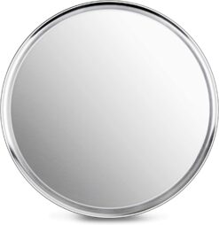 New Star Foodservice 50929 Pizza Pan/Tray, Wide Rim,Aluminum, 20 Inch, Pack of 6