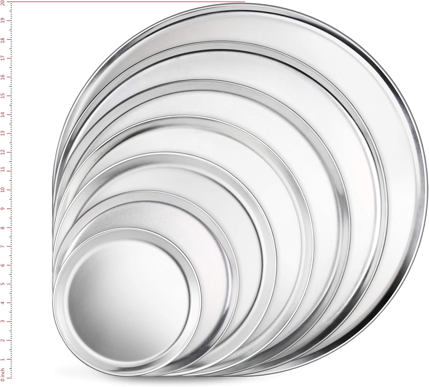 New Star Foodservice 51049 Restaurant-Grade Aluminum Pizza Pan, Baking Tray, Coupe Style, 16-Inch, Pack of 63