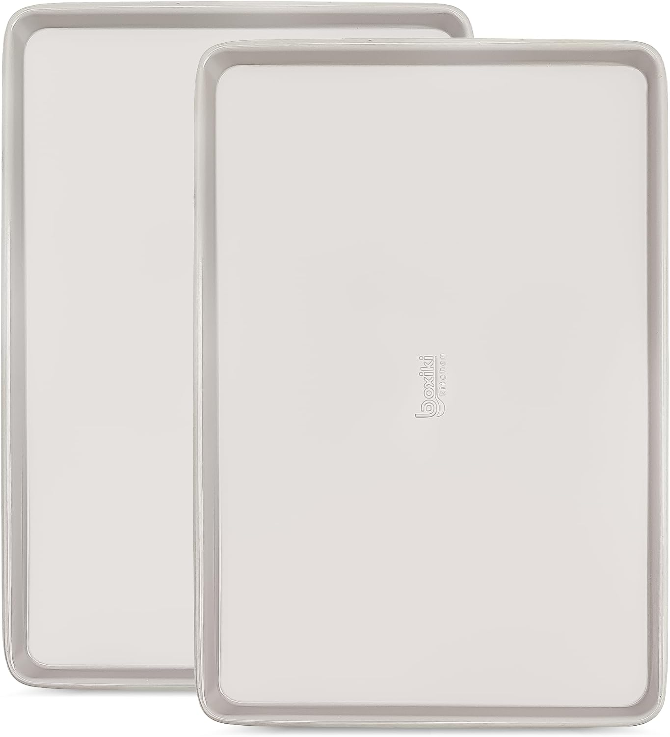 Nonstick Ceramic Baking Sheet Cookie Sheet - Set of 2, Durable and Easy to Clean Baking Pans for Kitchen - Dishwasher and Freezer Safe, PFAS-Free (Half Sheet Pan)-