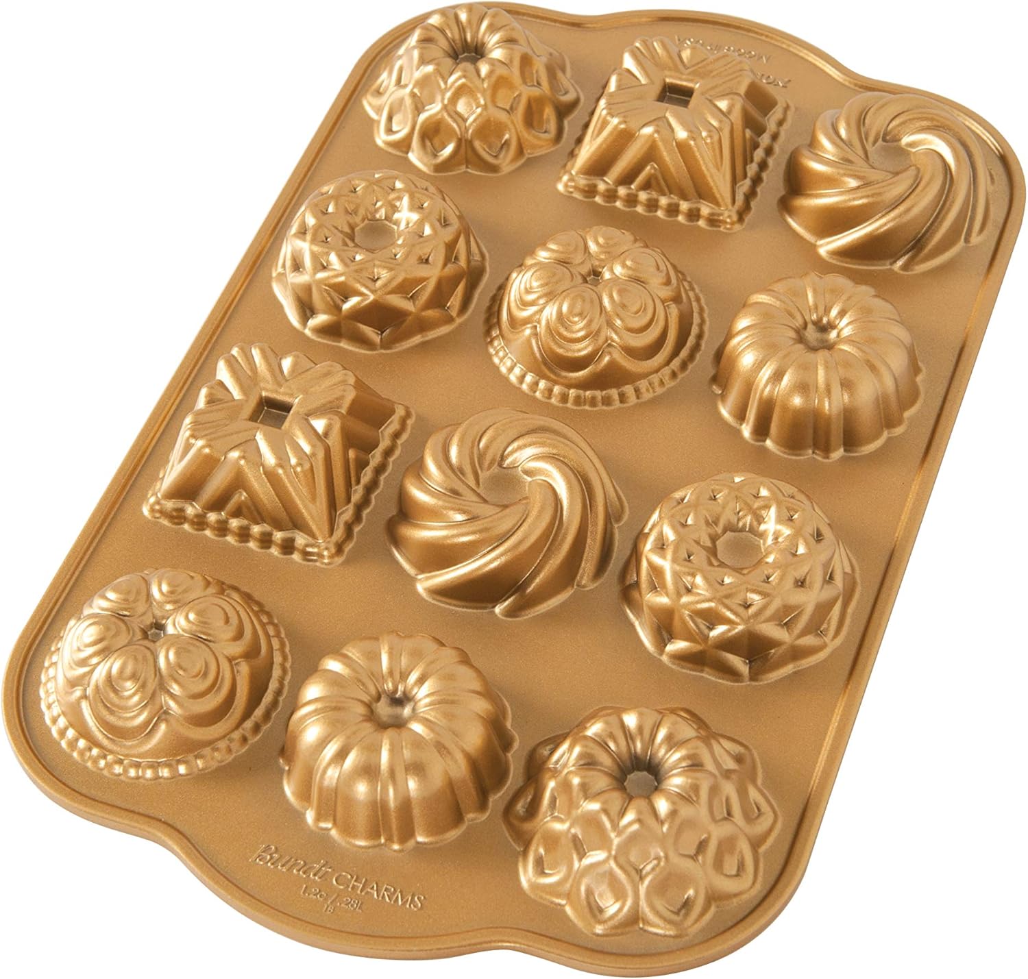 Nordic Ware Bundt Charms, 1.2 Cup, Gold Nordic Ware Bundt Charms, 1.2 Cup, Gold