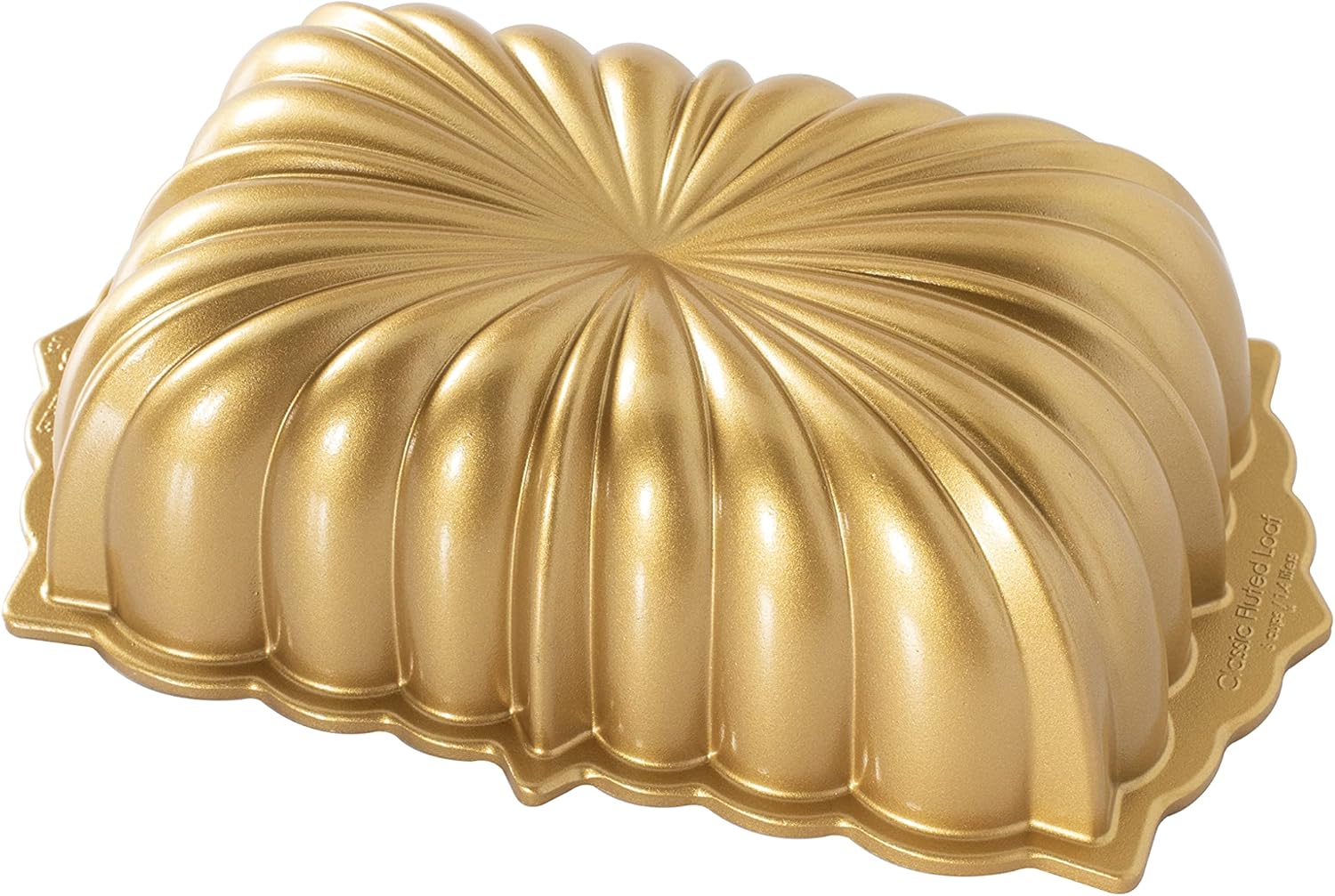 Nordic Ware Classic Fluted Loaf Pan, 6 Cup, Gold Nordic Ware Classic Fluted Loaf Pan, 6 Cup, Gold