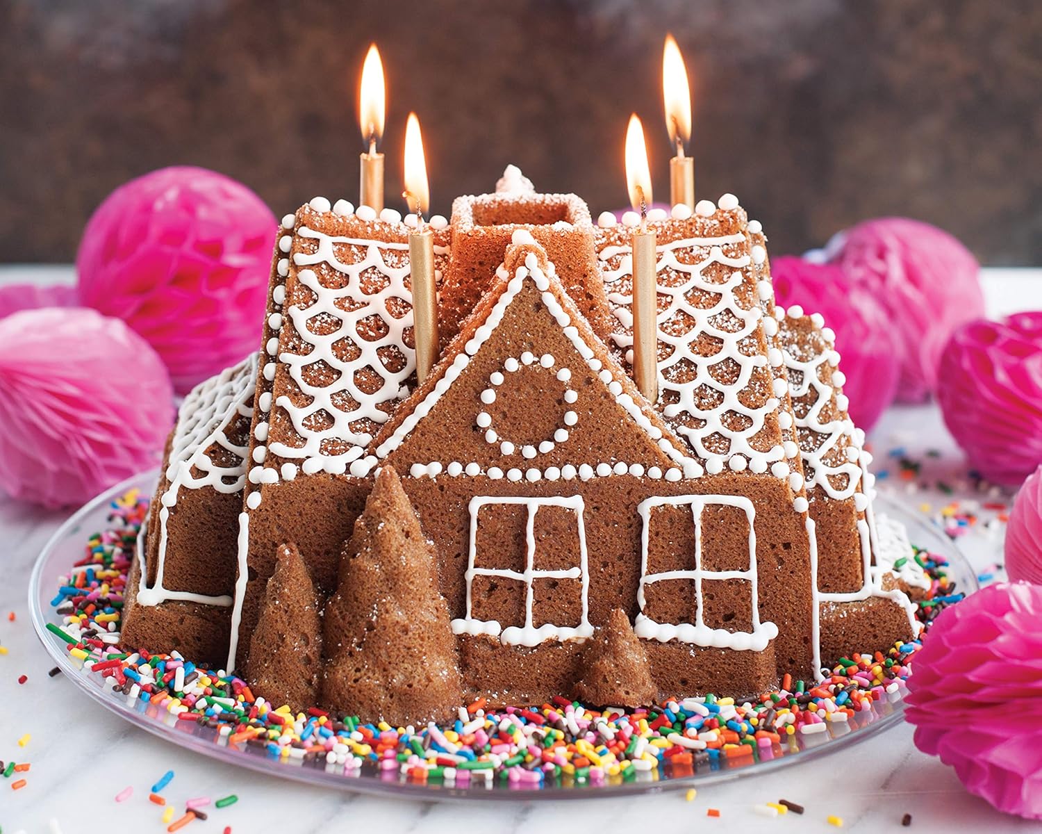 Nordic Ware Gingerbread House Bundt Pan9