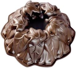 Nordic Ware Harvest Leaves Bundt Pan, Bronze