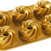 Nordic Ware Heritage Bundtlette Cakes, One Size, Gold
