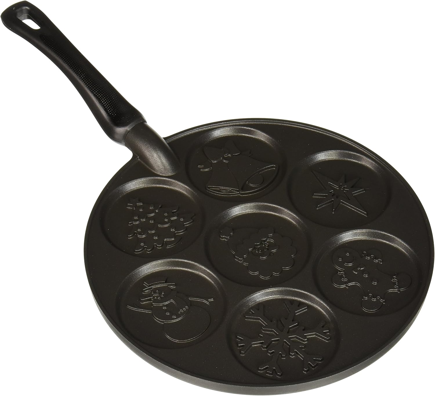 Nordic Ware Holiday Pancake Pan, Black 0.6 cup Nordic Ware Holiday Pancake Pan, Black 0.6 cup