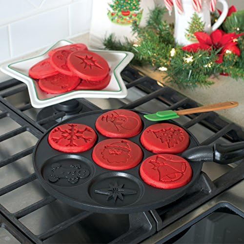 Nordic Ware Holiday Pancake Pan, Black 0.6 cup1