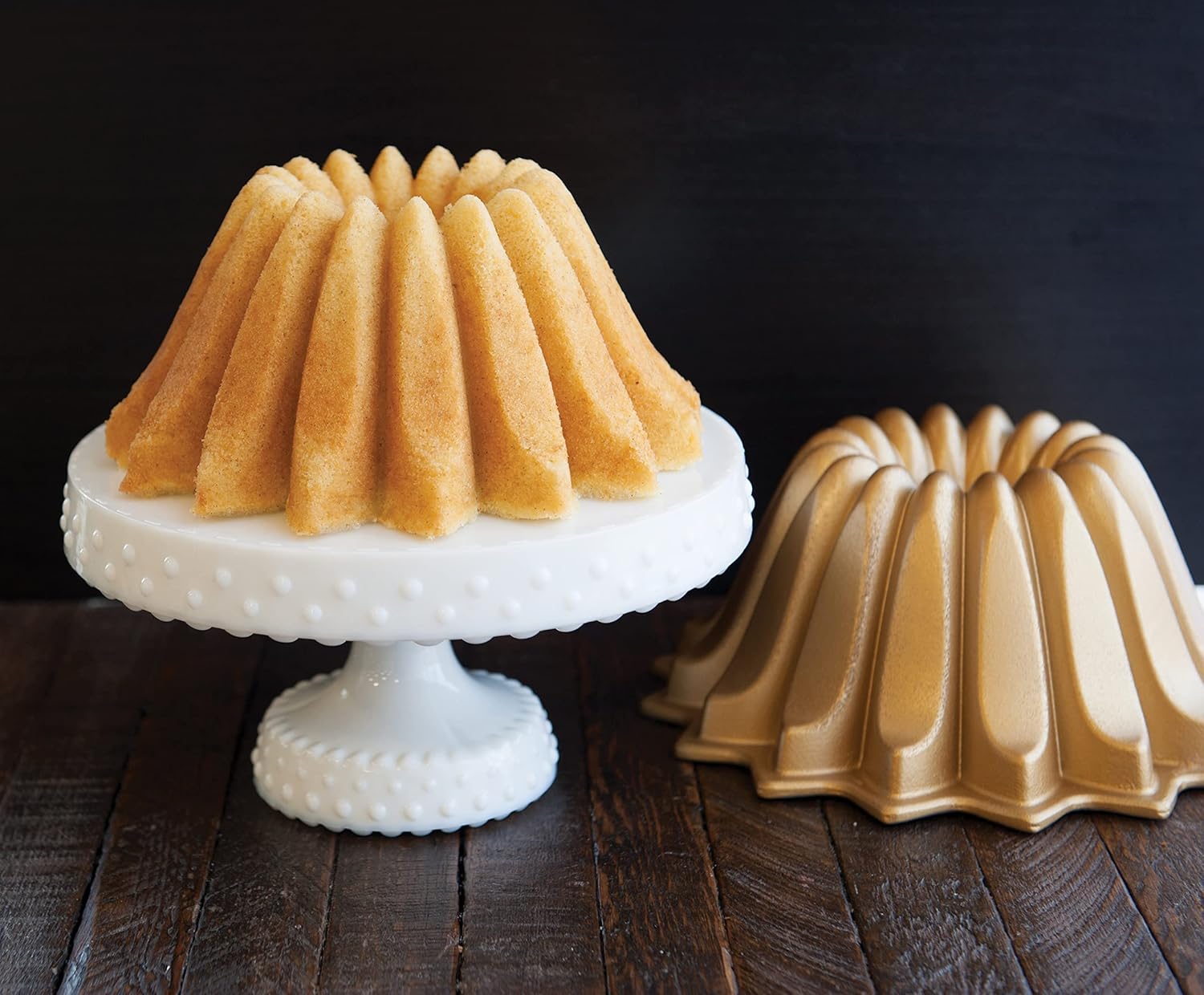 Nordic Ware Lotus Bundt Pan Gold, 5 Cup Capacity4
