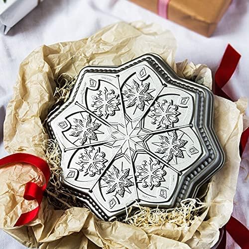 Nordic Ware Sweet Snowflakes Shortbread Pan, Silver8