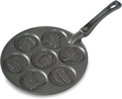 Nordic Ware Zoo Friends Pancake Pan, Black
