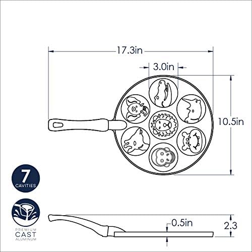 Nordic Ware Zoo Friends Pancake Pan, Black0