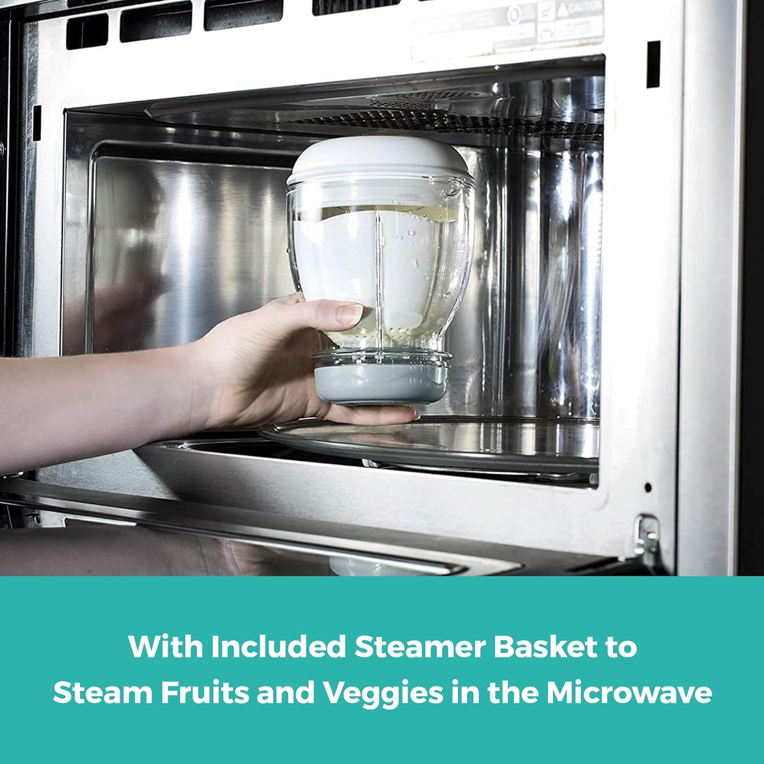 Nuby Mighty Blender with Cookbook - 22-Piece Baby Food Maker Set for Different Baby Weaning Stages - Cool Gray Design6