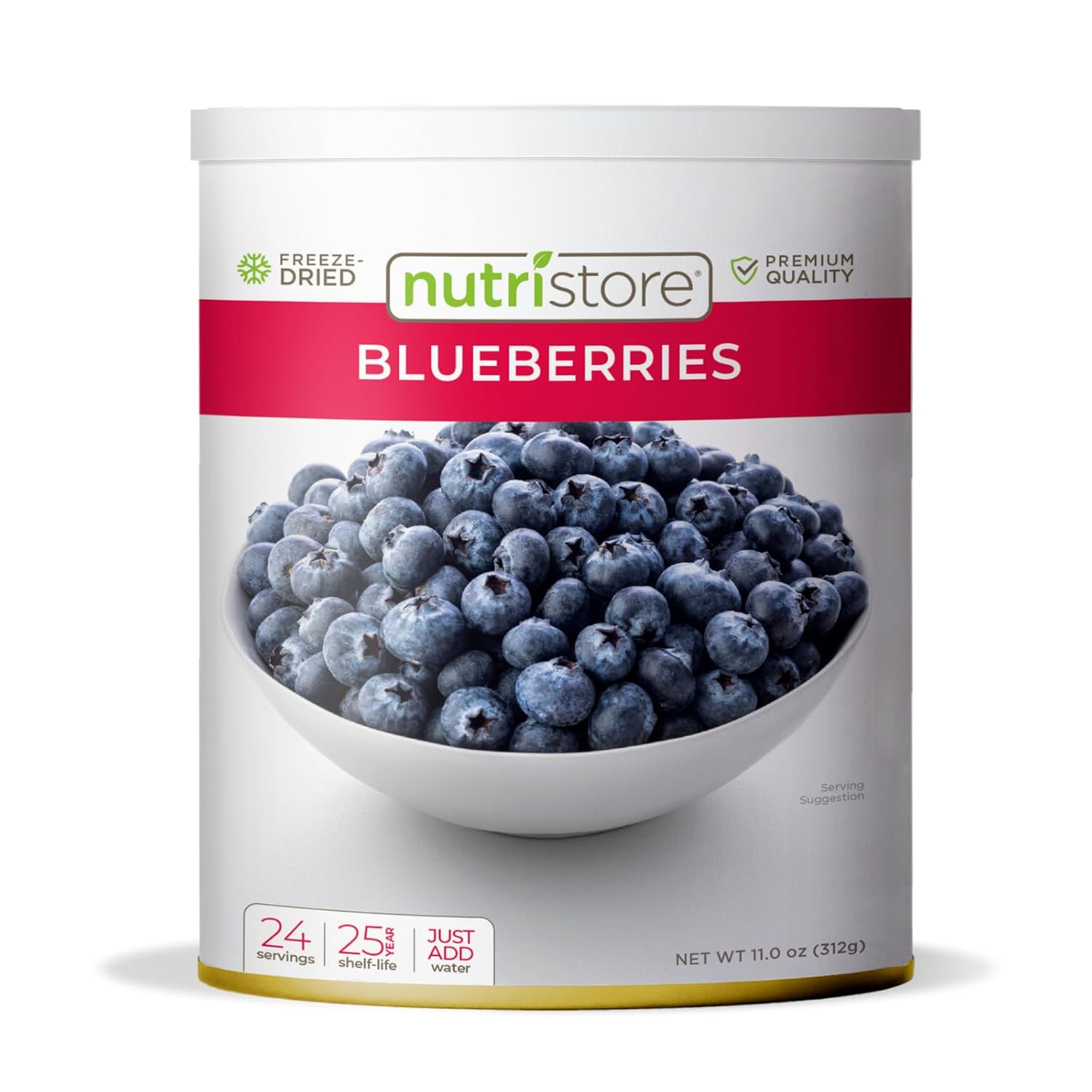 Nutristore Freeze Dried Blueberries #10 Can Fruit Perfect Healthy Snacks Bulk Survival Emergency Food Storage Supply Low Carb Calorie Canned Camping Backpacking Supplies 25 Year Shelf Life Nutristore Freeze Dried Blueberries | #10 Can Fruit | Perfect Healthy Snacks | Bulk Survival Emergency Food Storage Supply | Low Carb/Calorie Canned Camping/Backpacking Supplies | 25 Year Shelf Life