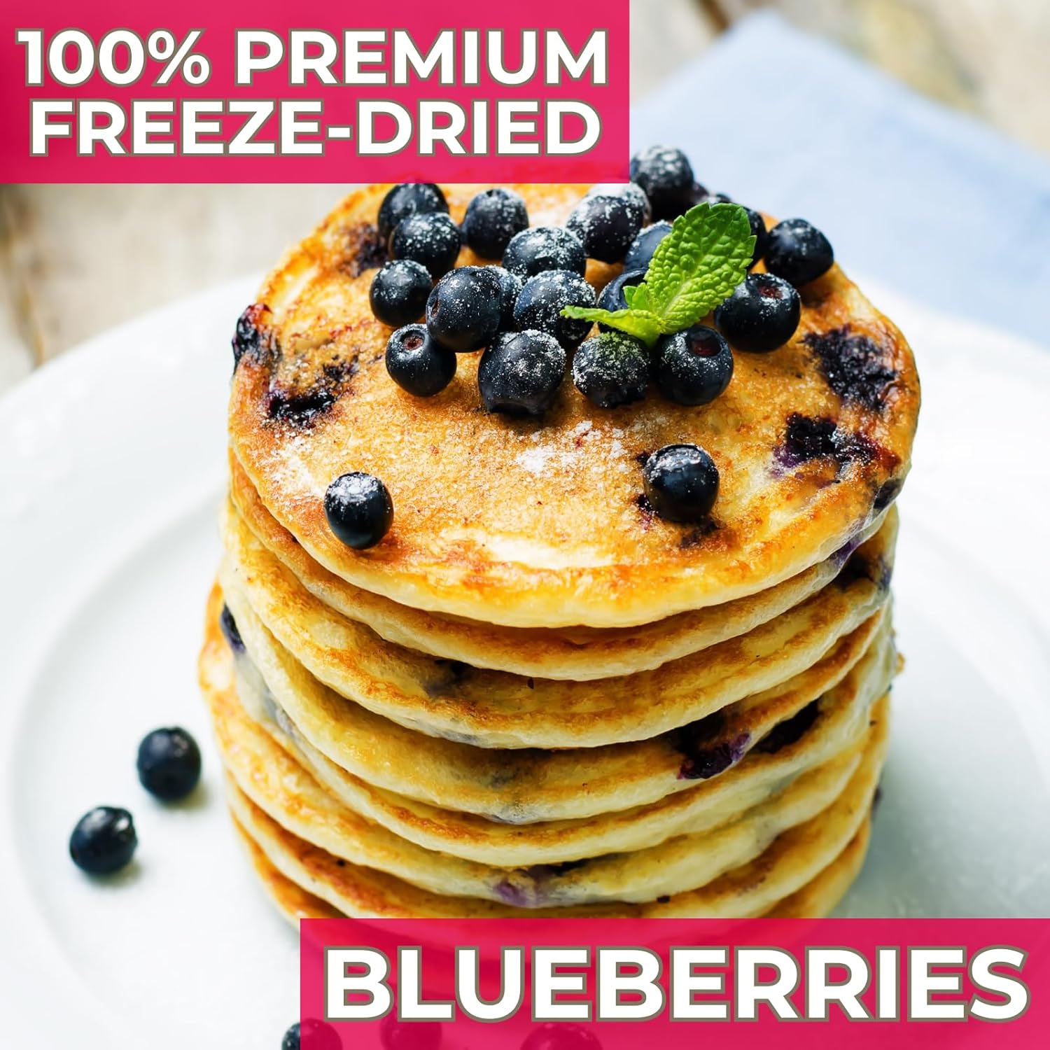 Nutristore Freeze Dried Blueberries #10 Can Fruit Perfect Healthy Snacks Bulk Survival Emergency Food Storage Supply Low Carb Calorie Canned Camping Backpacking Supplies 25 Year Shelf Life1