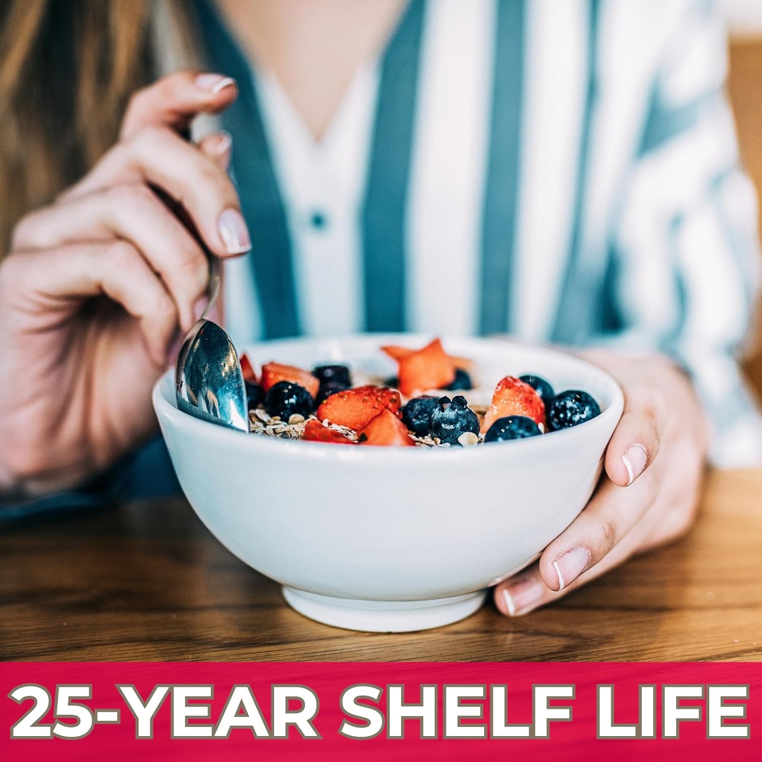 Nutristore Freeze Dried Blueberries #10 Can Fruit Perfect Healthy Snacks Bulk Survival Emergency Food Storage Supply Low Carb Calorie Canned Camping Backpacking Supplies 25 Year Shelf Life4