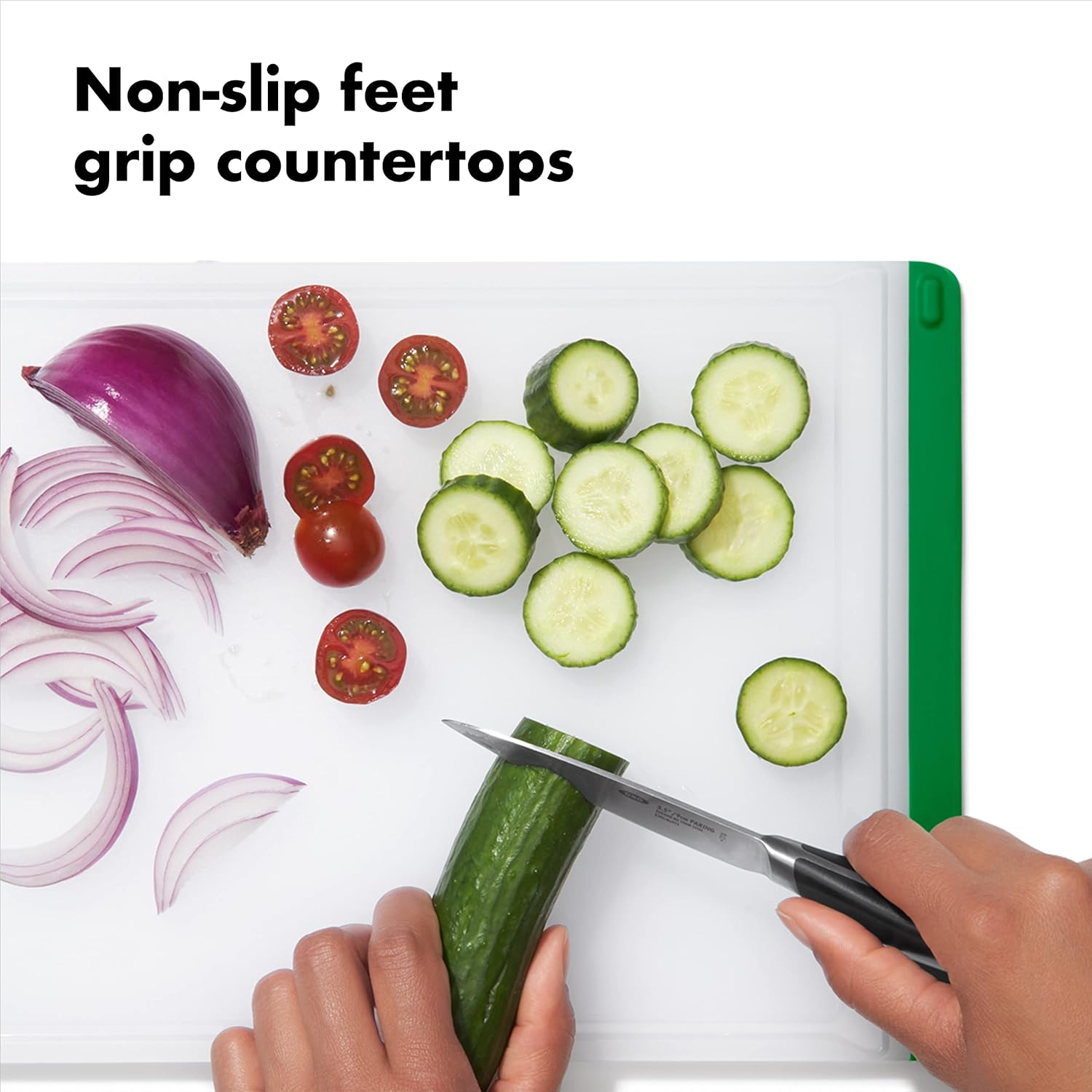 OXO Good Grips 3-Piece Plastic Everyday Cutting Board Set - Red, Green, Blue56
