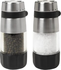 OXO Good Grips Salt and Pepper Grinder Set, Stainless Steel