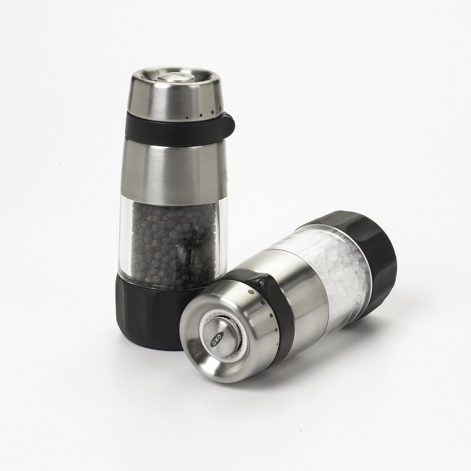 OXO Good Grips Salt and Pepper Grinder Set, Stainless Steel1