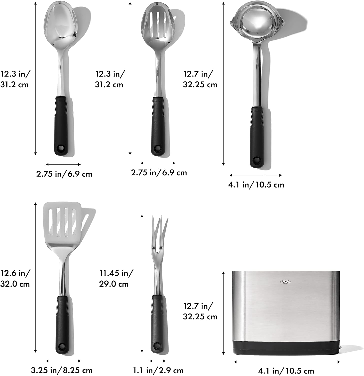 OXO Good Grips Stainless Steel Prep & Serve Kitchen Tool 6pc Set1