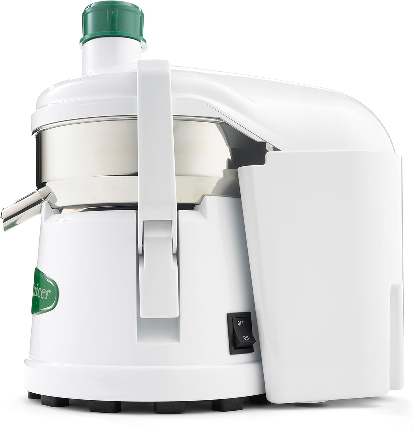 Omega J4000 High Speed Pulp Ejection Juicer 1 3 HP Juices Vegetables Citrus and Fruits at 3500 RPM Surgical Stainless Steel Parts and Stainless Steel Blade, 250-Watts, White2