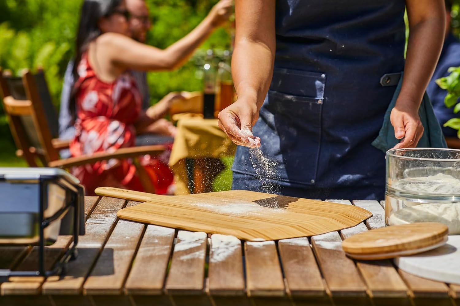 Ooni 14” Bamboo Pizza Peel – Lightweight Smooth Wooden Pizza Paddle and Serving Board – Ooni Outdoor Pizza Oven Accessories2