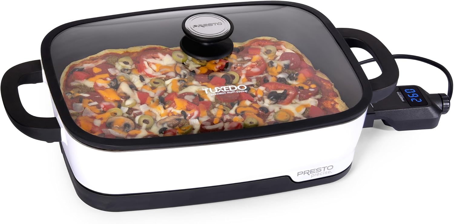 Presto 06854 Tuxedo Digital Precision Skillet, Sous Vide, Multi-Cooker Presto 06854 Tuxedo Digital Precision Skillet, Sous Vide, Multi-Cooker