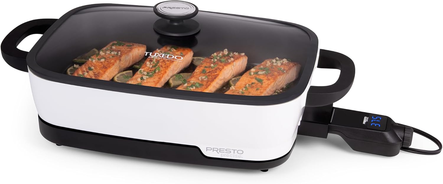 Presto 06854 Tuxedo Digital Precision Skillet, Sous Vide, Multi-Cooker4