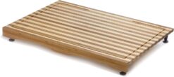 Prosumer's Choice Stovetop Cover Bamboo Cutting Board | Premium, Sustainable, Expands Kitchen Space, Easy to Clean - with Adjustable Legs and Juice Grooves - Large - 29.5