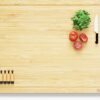 Prosumer's Choice Stovetop Cover Bamboo Large Cutting Board - Sustainable Bamboo Work Surface, Expands Kitchen Space, Easy to Clean - Adjustable Legs and Juice Grooves - 27.2 x21.4 x 3.1 inches